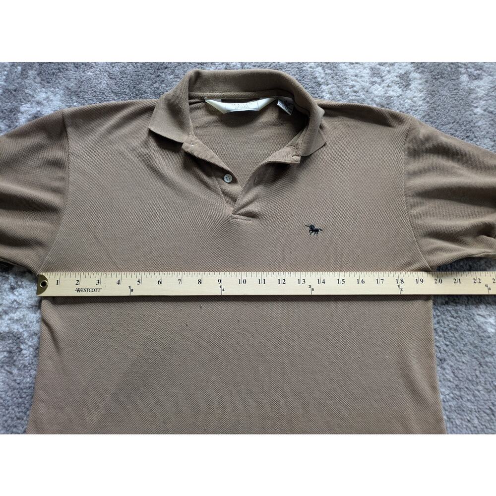 Vintage 80's Sears Men's Store Polo Shirt, Unicorn Logo BROWN - Small - Picture 10 of 14